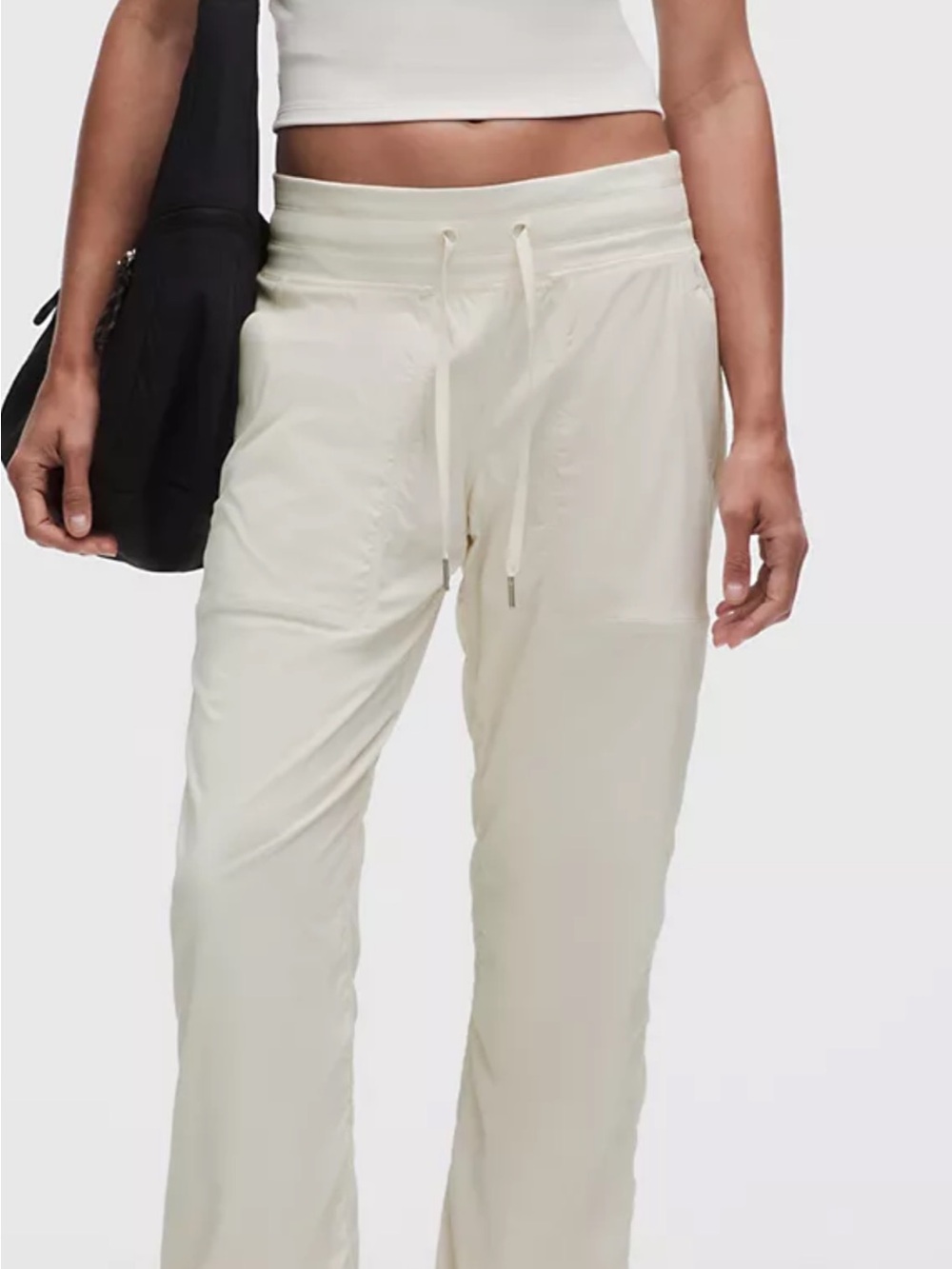 Lululemon Dance Studio Mid-Rise Full Length Lined Pants Sz 6 /29” Light Ivory